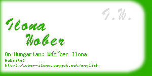 ilona wober business card